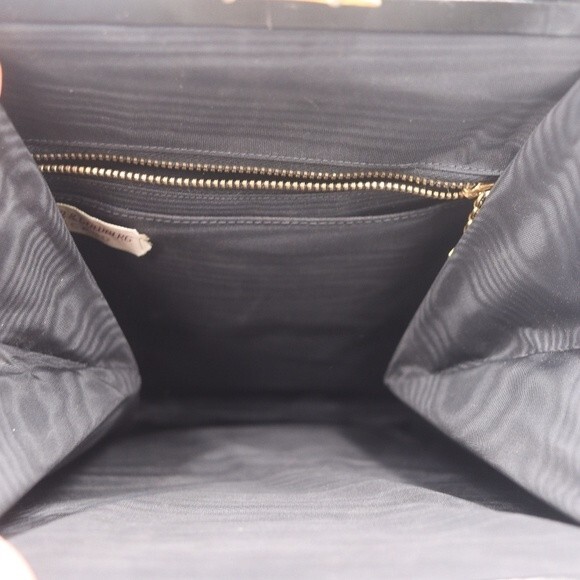 North Judd O’Connor Goldberg Vintage Leopard Print Black Leather Handbag Chic - Picture 11 of 16